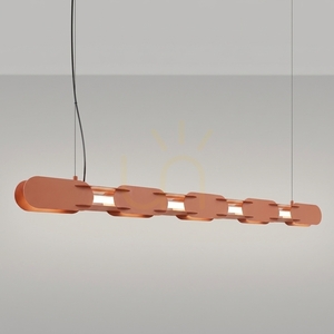 Lampă suspendată Thoro CHAIN 158 roșu ocru LED 4000 K TH.1043 small 2