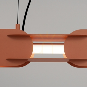 Lampă suspendată Thoro CHAIN 158 roșu ocru LED 4000 K TH.1043 small 3