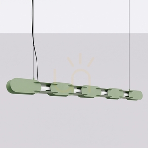 Lampă suspendată CHAIN 158 verde salvie LED 4000 K small 1