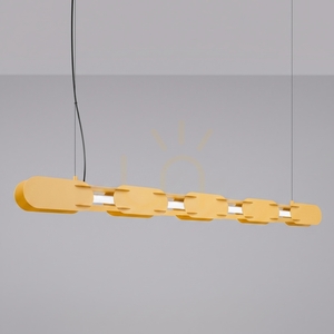 Lampă suspendată liniară CHAIN 158 Thoro TH.1049 galbenă LED 19,9 W 2355 lm 4000 K small 2