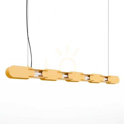 Verifica Lampă suspendată liniară CHAIN 158 Thoro TH.1049 galbenă LED 19,9 W 2355 lm 4000 K