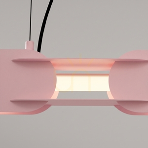 CHAIN 158 roz LED 4000K lampă suspendată small 3
