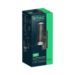 V-TAC GU10 lampă de perete pentru exterior GU10 senzor aluminiu sus jos IP44 negru VT-10175PIR 3 ani garanție 3 V-TAC GU10 lampă de perete pentru exterior GU10 senzor aluminiu sus jos IP44 negru VT-10175PIR 3 ani garanție small 3
