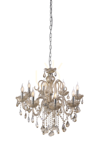 Candelabru cu cristale Paul Neuhaus GRACIA 3081-97, culoarea alamei, 8×E14 small 6