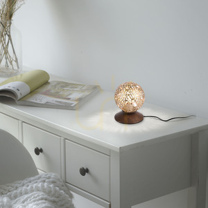 Lampă de masă Paul Neuhaus GRETA 4031-48, culoarea ruginii și auriu, 1×G9 small 2