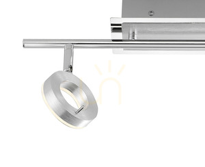 Plafon SILEDA 6781-96 Argint 2xLED small 7