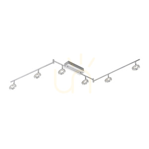 Plafonieră LED Zuma Line SILEDA 6787-96 argintie, cu 6 surse de lumină, 188,5 cm 9 Plafonieră LED Zuma Line SILEDA 6787-96 argintie, cu 6 surse de lumină, 188,5 cm small 9