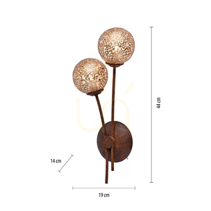 Lampă de perete GRETA 9032-48 Rusty 2xG9 small 6