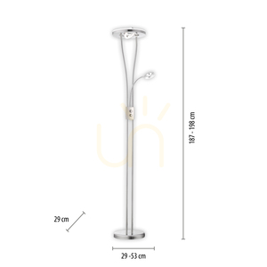 HELIA Lampă de podea 11778-55 Argint 3xLED small 7