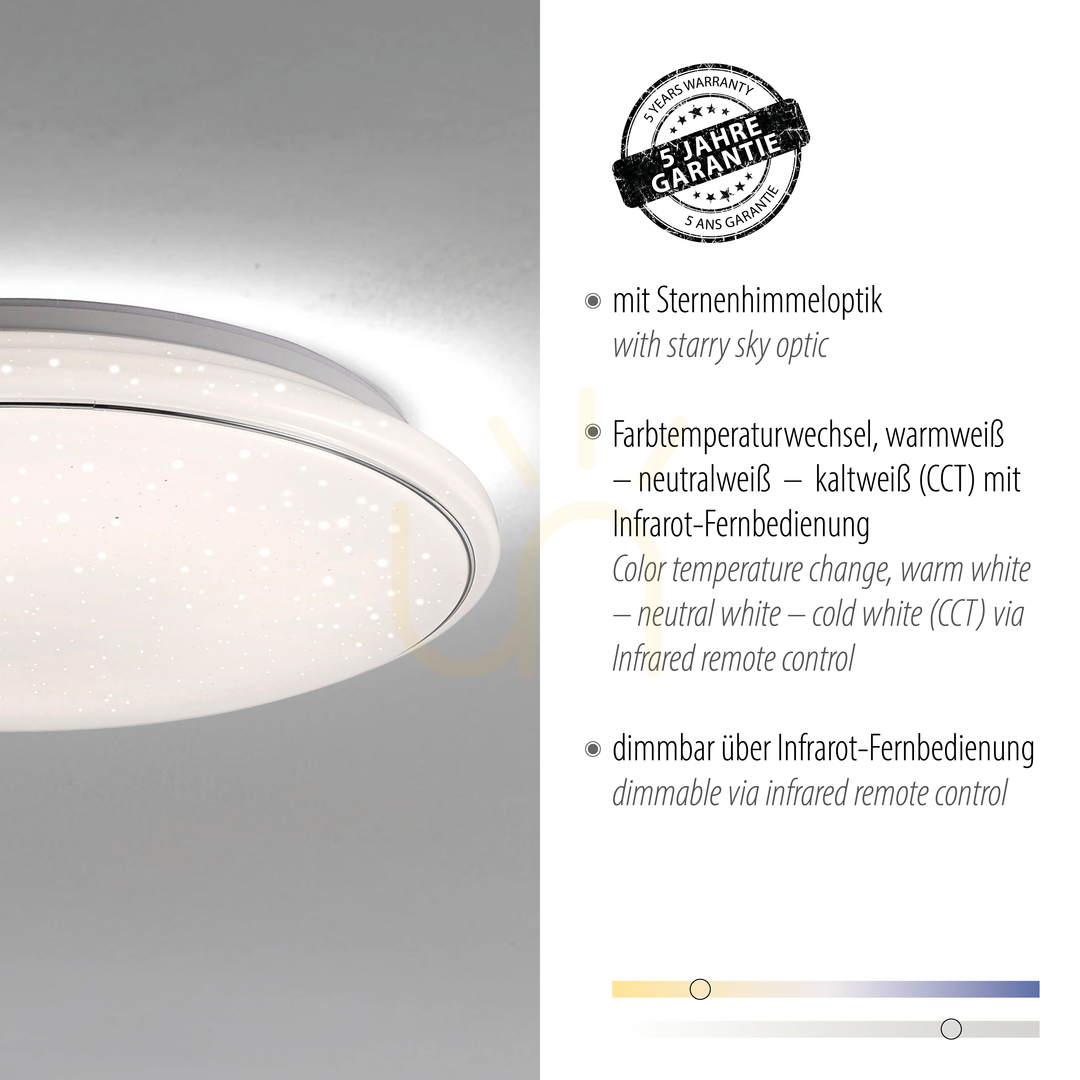 Spectacol JUPITER Plafond 14366-16 Alb 1xLED JUPITER Plafond 14366-16 Alb 1xLED