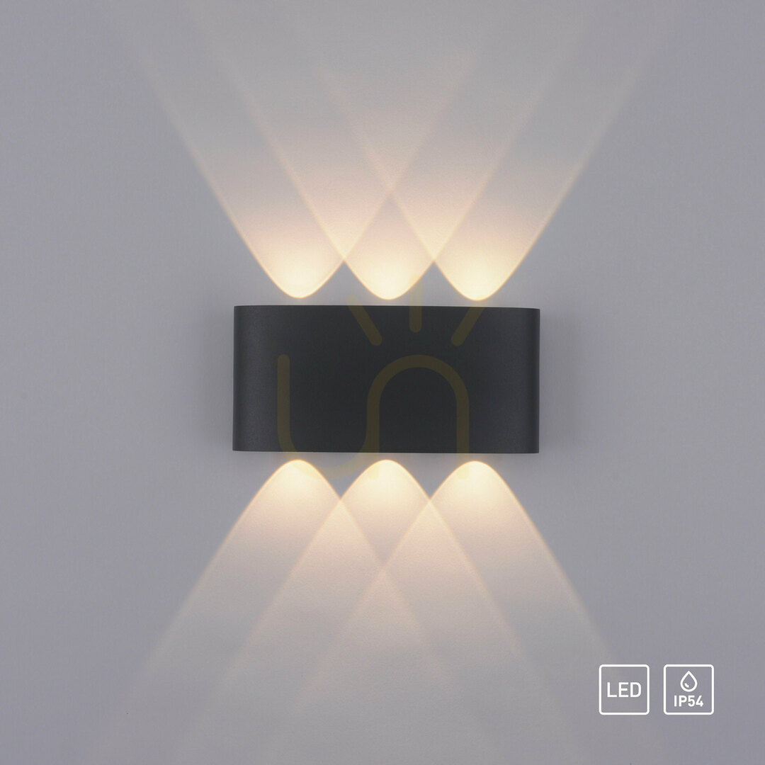 Verifica Lampă de perete CARLO 9488-13 Antracit 6xLED Lampă de perete CARLO 9488-13 Antracit 6xLED