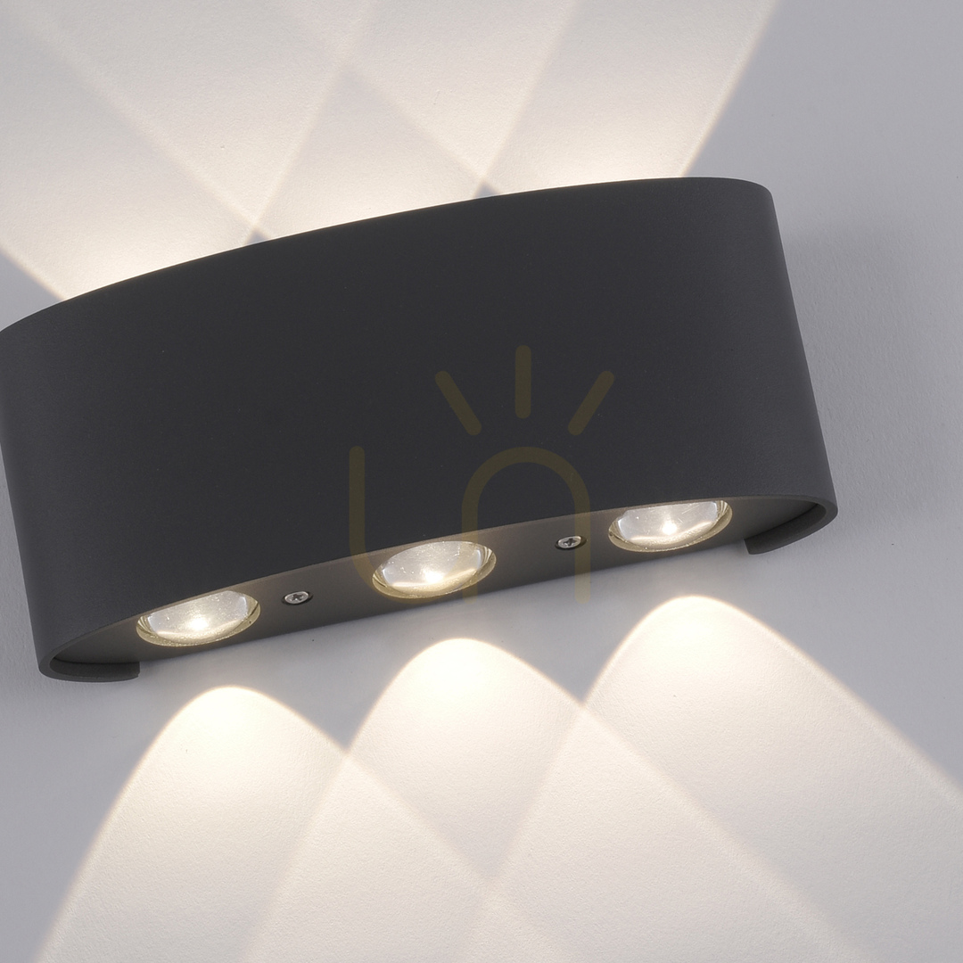 Afişa Lampă de perete CARLO 9488-13 Antracit 6xLED Lampă de perete CARLO 9488-13 Antracit 6xLED