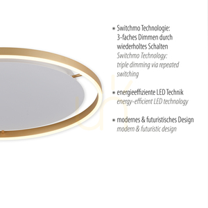 RITUS Plafond 15392-60 Alamă 1xLED 3 RITUS Plafond 15392-60 Alamă 1xLED small 3