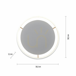 RITUS Plafond 15392-60 Alamă 1xLED 7 RITUS Plafond 15392-60 Alamă 1xLED small 7