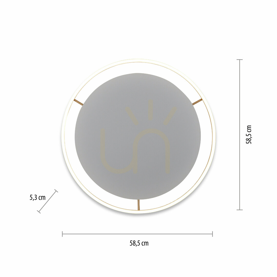 previzualizare RITUS Plafond 15392-60 Alamă 1xLED RITUS Plafond 15392-60 Alamă 1xLED