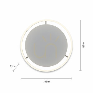 Plafonieră LED RITUS 15391-95 Zuma Line, argintie, 39,3 cm small 8