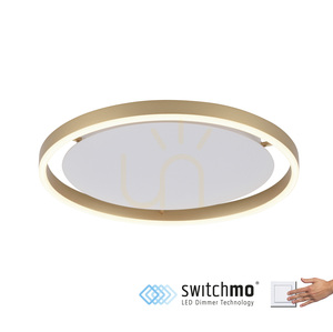Plafonieră LED JUST LIGHT RITUS 15391-60, alamă mată, 39,3 cm, Switchmo small 1
