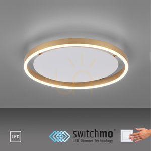 Plafonieră LED JUST LIGHT RITUS 15391-60, alamă mată, 39,3 cm, Switchmo small 11
