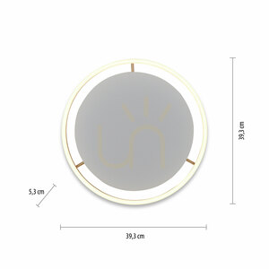 Plafonieră LED JUST LIGHT RITUS 15391-60, alamă mată, 39,3 cm, Switchmo small 7