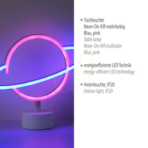 NEON-SATURN 85029-70 Lampă de masă Multicolor 1xLED 3 NEON-SATURN 85029-70 Lampă de masă Multicolor 1xLED small 3