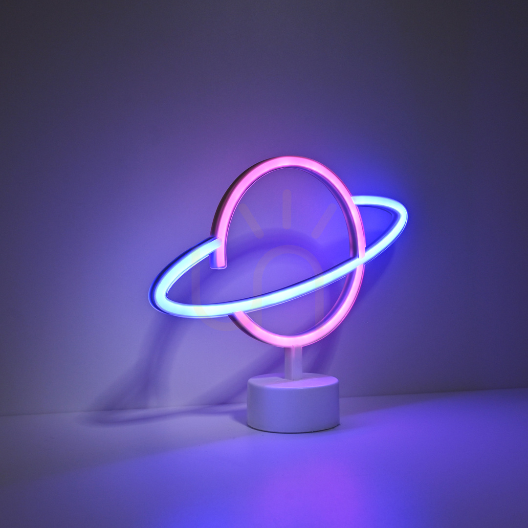 Spectacol NEON-SATURN 85029-70 Lampă de masă Multicolor 1xLED NEON-SATURN 85029-70 Lampă de masă Multicolor 1xLED