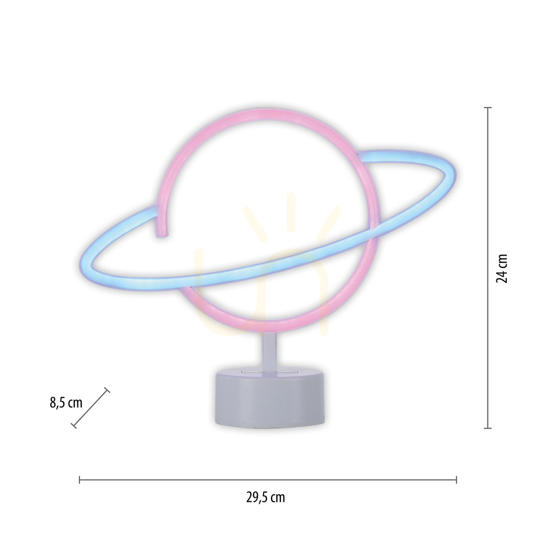 previzualizare NEON-SATURN 85029-70 Lampă de masă Multicolor 1xLED NEON-SATURN 85029-70 Lampă de masă Multicolor 1xLED