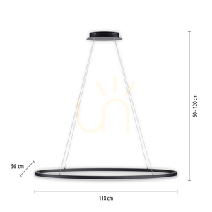 TITUS Lampă suspendată 2393-13 Antracit 1xLED small 8