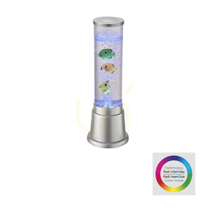 Coloană de apă decorativă cu LED AVA 85127-21, 12 × LED RGB, 3 peștișori, 36 cm small 1