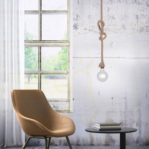 Lampă suspendată ROPE 15481-18 Brown 1xE27 small 2