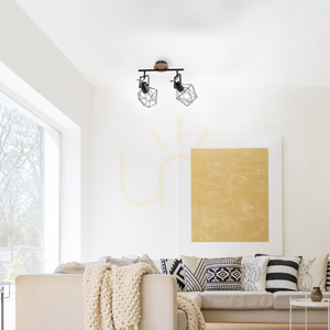Plafond JARO 15672-78 Negru 2xE27 small 2