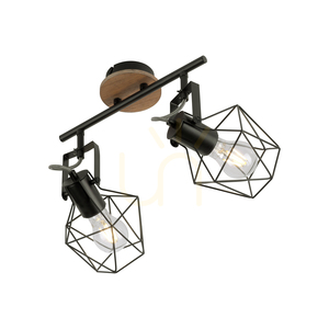 Plafond JARO 15672-78 Negru 2xE27 small 5