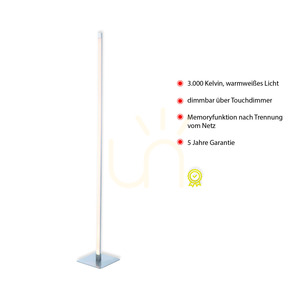 Lampă de podea BELLA 11785-55 Argint 1xLED small 3