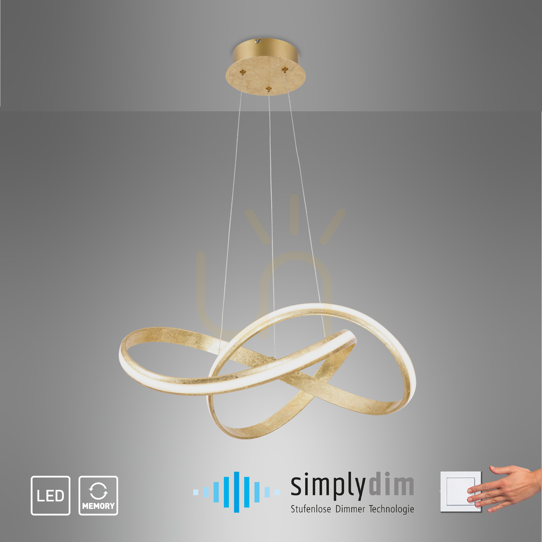 Verifica MELINDA Lampă suspendată 8291-12 Aur 1xLED MELINDA Lampă suspendată 8291-12 Aur 1xLED