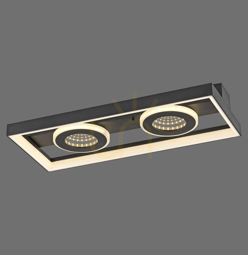 Verifica Plafonieră Zuma Line TRAFORO 6854-18 neagră LED 20 W 45 cm