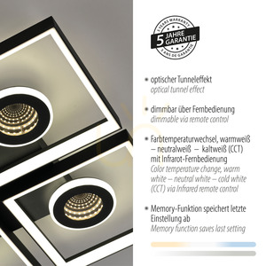 TRAFORO 6855-18 Plafond negru 1xLED 16 TRAFORO 6855-18 Plafond negru 1xLED small 16