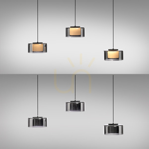 Lampă suspendată Zuma Line RIKA 2113-18 neagră/smoky LED 20 W, 71 cm small 13