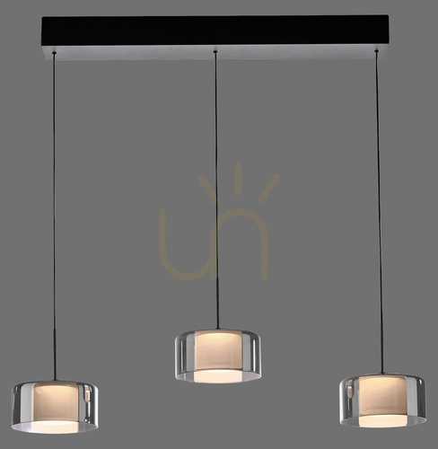 Verifica Lampă suspendată RIKA 2113-18 negru 3xLED