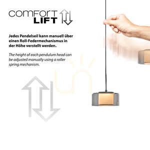Lampă suspendată RIKA 2115-18 negru 7xLED small 6