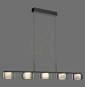 Lampă suspendată RIKA 2116-18 negru 5xLED small 0