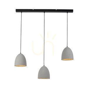 Lampă suspendată din beton Paul Neuhaus ETON 2233-22, gri, 3×E27 small 1