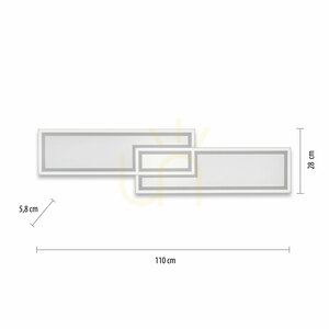 Plafond EDGING 14875-16 alb 1xLED small 7