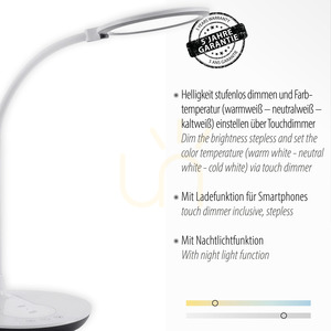 ASTRID Lampă de masă 14416-16 alb 1xLED small 3