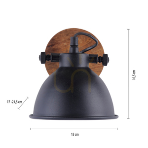 SAMIA Plafond 11981-18 Negru 1xE14 small 7