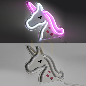 Aplică LED Paul Neuhaus NEON-UNICORN 85025-70 – unicorn, roz și alb, 33 cm small 11