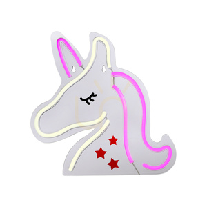 Aplică LED Paul Neuhaus NEON-UNICORN 85025-70 – unicorn, roz și alb, 33 cm small 12