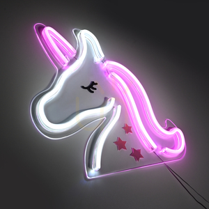 Aplică LED Paul Neuhaus NEON-UNICORN 85025-70 – unicorn, roz și alb, 33 cm small 4