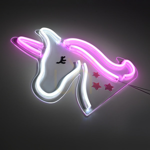 Aplică LED Paul Neuhaus NEON-UNICORN 85025-70 – unicorn, roz și alb, 33 cm small 9