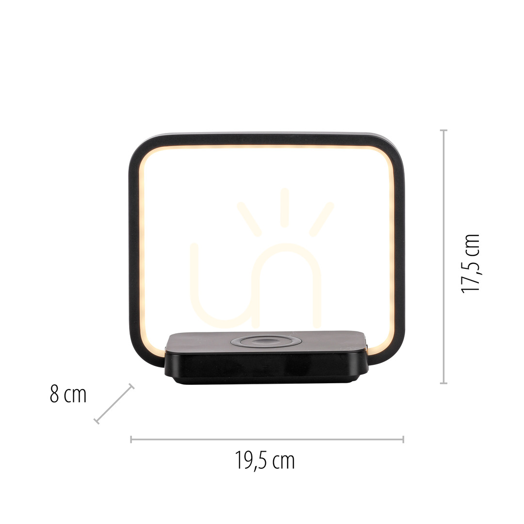 Afişa Lampă de masă OMARI 11019-18 negru 1xLED Lampă de masă OMARI 11019-18 negru 1xLED