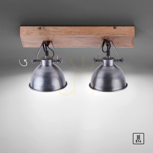 Plafond SAMIA 11982-77 Argint 2xE14 small 9