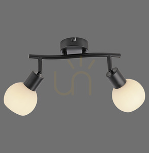 Plafond LOKI 12151-18 Negru 2xE14 small 0